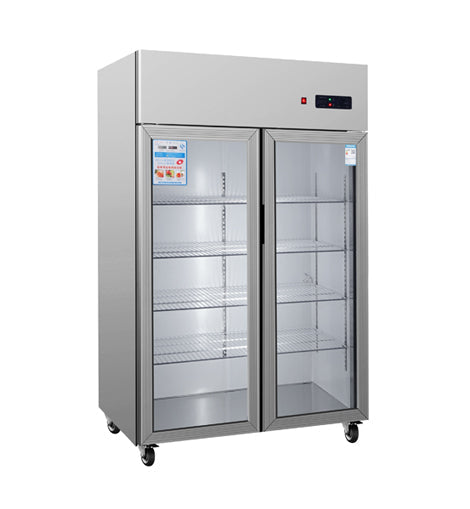 General Static Cooled Reach in Refrigeration Display Cabinet 2-Door