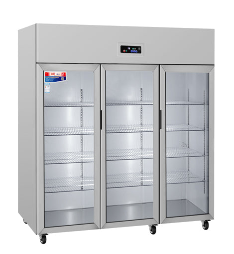 General Static Cooled Reach in Refrigeration Display Cabinet 3-Door
