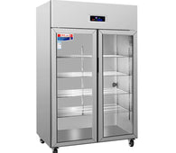 General Static Cooled Reach in Refrigeration Display Cabinet 2-Door