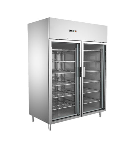 European GN Series Upright Refrigerator 2-Glass Door