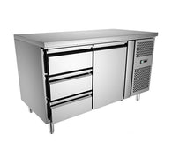 Commercial Undercounter Refrigerator 1-Door & 3-Drawer