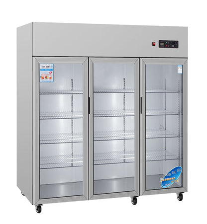 General Static Cooled Reach in Refrigeration Display Cabinet 3-Door