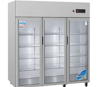 General Static Cooled Reach in Refrigeration Display Cabinet 3-Door